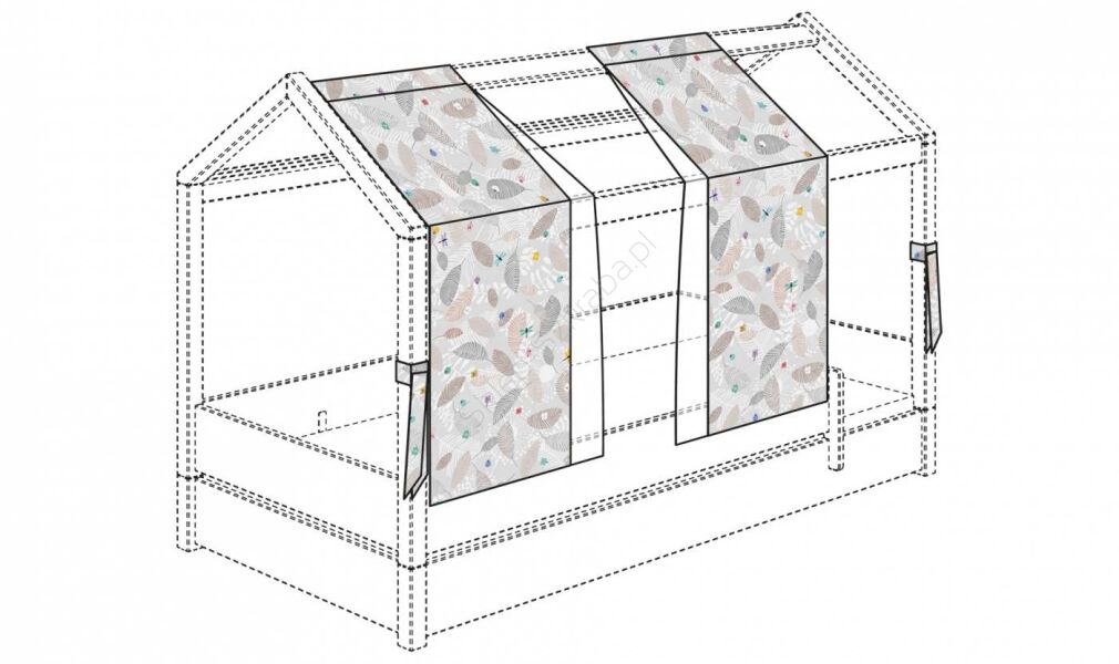 Zestaw zasłon PAIDI Tiny House Sen Motyla (1596040)